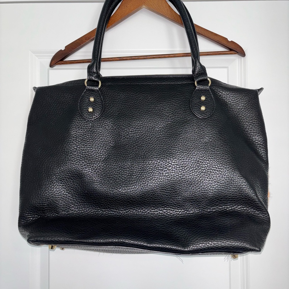 Pony Hair Leopard/Cheetah Print Travel/Gym Statement Tote by Toss Designs - Picture 3 of 16